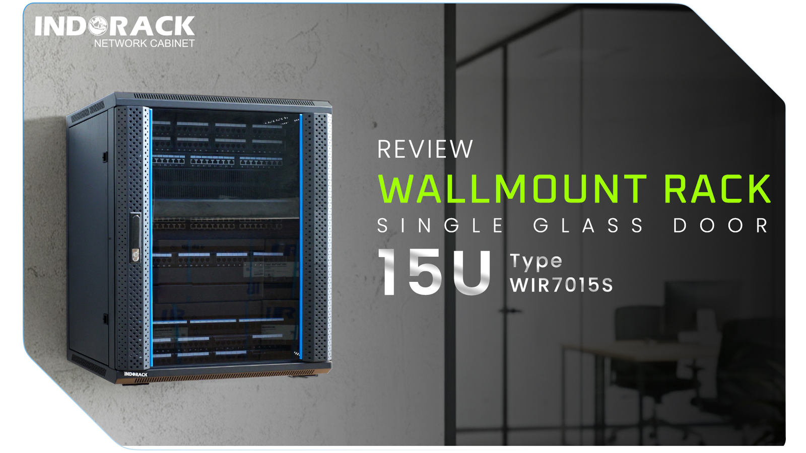 Review Wallmount Rack Single Glass Door